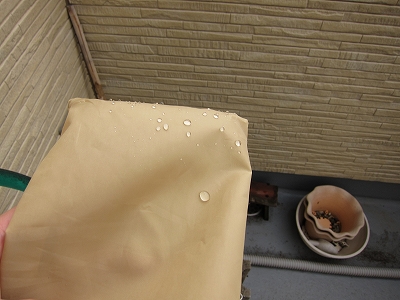 ちょこっとタープの撥水処理