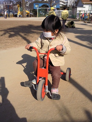 幼稚園へお迎え