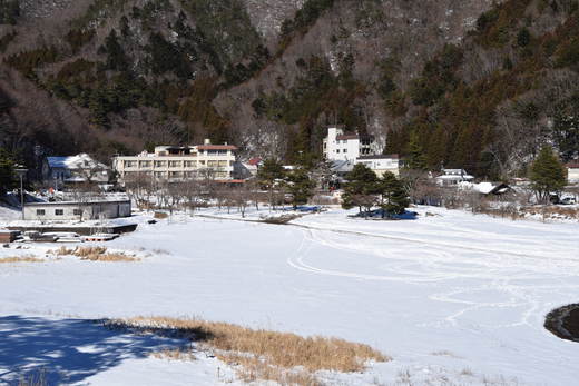 雪中キャンプ下見、戸沢センターと精進湖