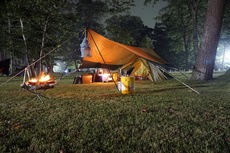 【キャンプ】パンダテントで初めてのソロキャンプ