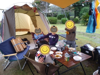 やぶっちゃ温泉で秋雨母子キャン○焚き火最高○ やぶっちゃ温泉で秋雨母子キャン○焚き火最高○