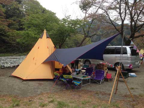 お花見CAMP IN 青野原オートキャンプ場