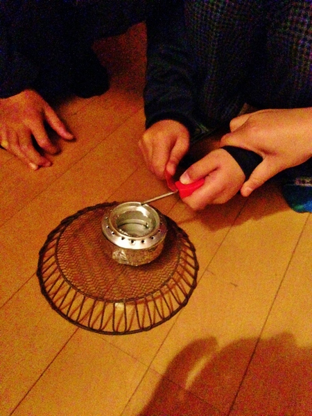 アルコールストーブ作ってみた・・^∀^