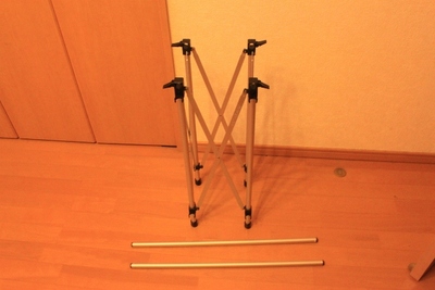 ヘキサタープとシステムスタンド