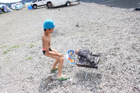 西湖自由キャンプ場・・^∀^
