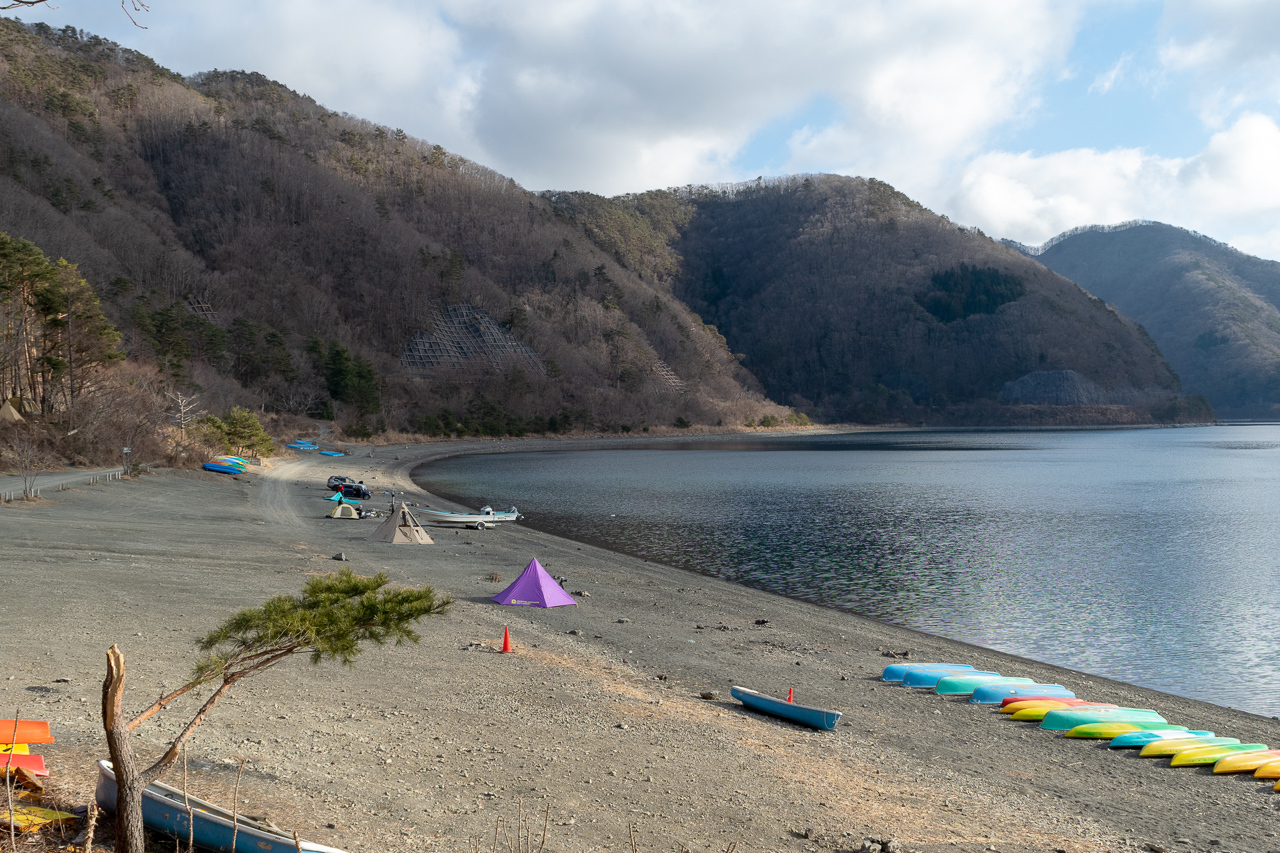 ゆるキャン△の聖地、1月の浩庵キャンプ場は静かで冷たくて美しかった!!その2