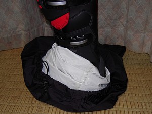 MXブーツとレインズボン