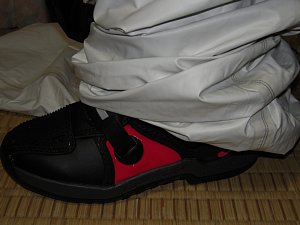 MXブーツとレインズボン