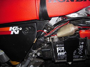 XR250-充電用配線増設