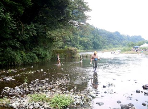 備忘録―8月のハ菅河原野営。