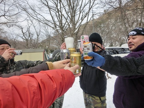 初雪中大鬼谷♪