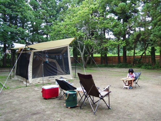 フォンテーヌの森 つくばキャンプ場 〜 平地の森で無防備キャンプ