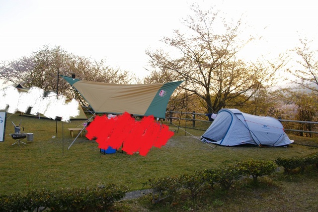 石鎚山ハイウェイオアシスキャンプ場(お花見キャンプ)~ 石鎚山ハイウェイオアシスキャンプ場(お花見キャンプ)~