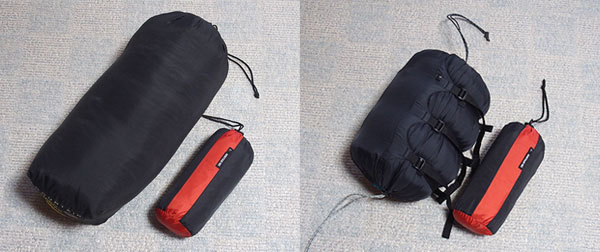 寝袋（シュラフ）のコンプレッションバッグ6