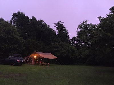 キャンピングヒルズ鴨川で大雨キャンプ