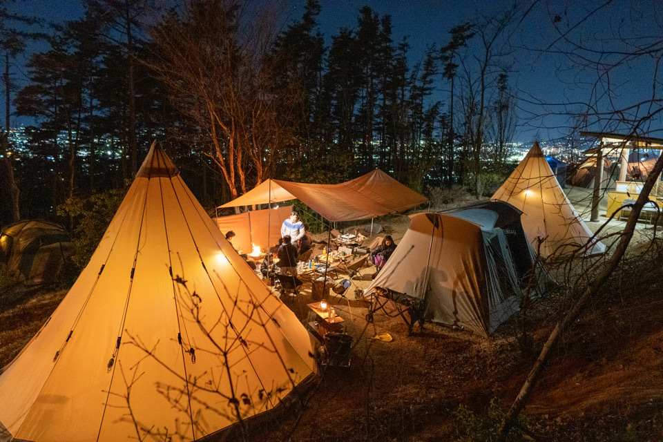 夜景と北アルプスを望むキャンプ場へ【まつもと里山キャンプ場】(3月20日〜) 夜景と北アルプスを望むキャンプ場へ【まつもと里山キャンプ場】(3月20日〜)