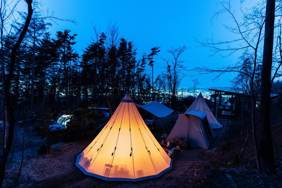 夜景と北アルプスを望むキャンプ場へ【まつもと里山キャンプ場】(3月20日〜) 夜景と北アルプスを望むキャンプ場へ【まつもと里山キャンプ場】(3月20日〜)