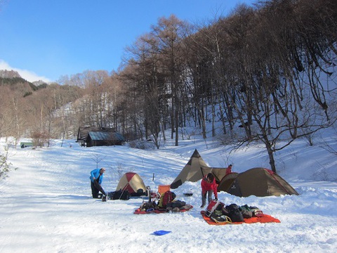 今週末も桐の木平で雪中キャンプ（2014/1/26～27）