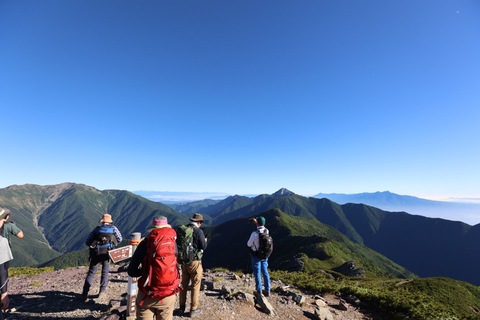 北岳、間ノ岳縦走 最終日 北岳、間ノ岳縦走 最終日
