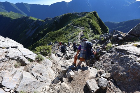 北岳、間ノ岳縦走 最終日 北岳、間ノ岳縦走 最終日