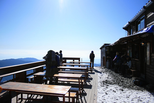 紅葉の個沢トレッキングⅣ 天空のカフェにようこそ