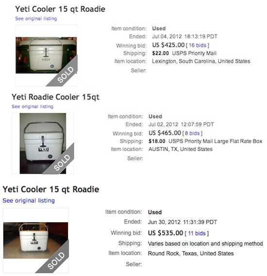 YETI COOLERS Roadie 15qt 旧モデル