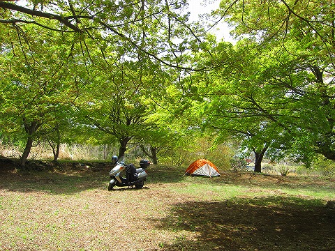 のんびりソロキャンプin明光山(GW3本目)