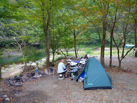 乾燥キャンプ「新戸キャンプ場」