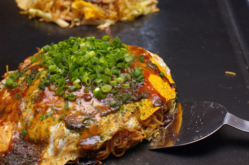 鉄板で焼いてみました