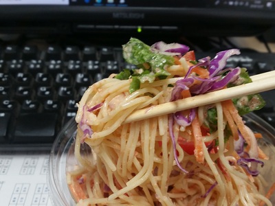 野菜を楽しむ! 明太子クリームのパスタサラダ 野菜を楽しむ! 明太子クリームのパスタサラダ