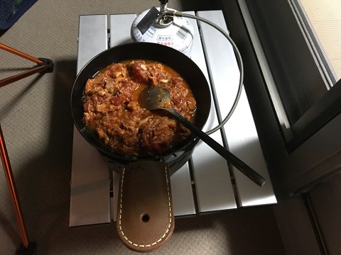ベランダでキャンプ飯② ベランダでキャンプ飯②