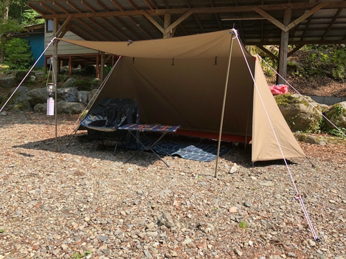 橋立川キャンプ場で炎幕デビューキャンプ! 橋立川キャンプ場で炎幕デビューキャンプ!