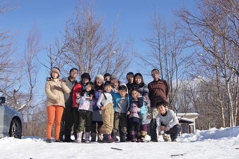 ホワイトクリスマスで今シーズン初雪中!in スウィートグラス