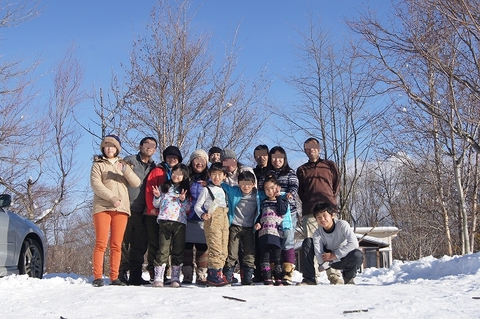 ホワイトクリスマスで今シーズン初雪中！in スウィートグラス