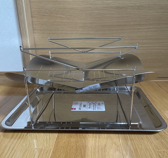 Picogrill 498 とステンレストレー 浅型 44cm×34cm ダイソー Picogrill 498 とステンレストレー 浅型 44cm×34cm ダイソー