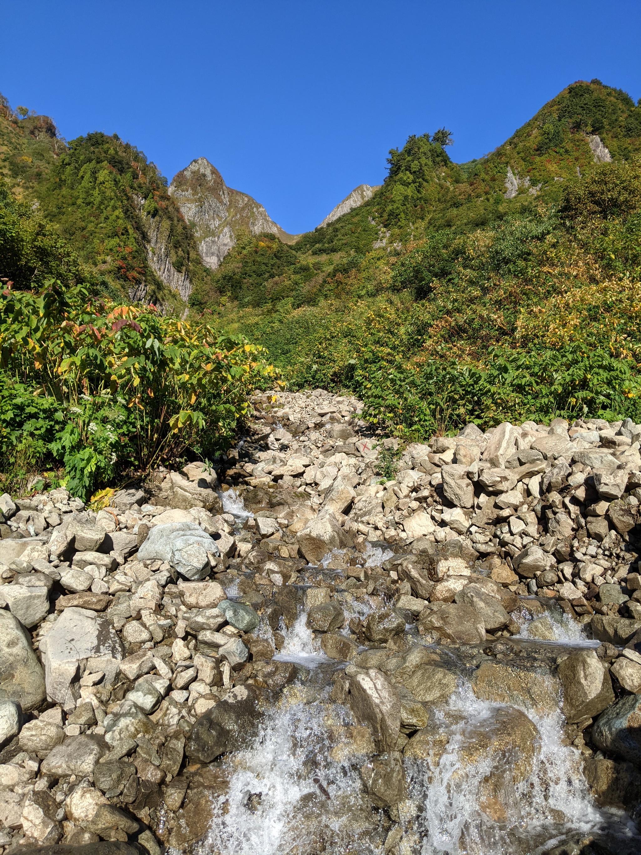 紅葉の雨飾山 紅葉の雨飾山