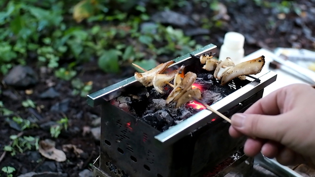 盛夏の雨キャンプ～蕎麦と炭火焼き鳥～