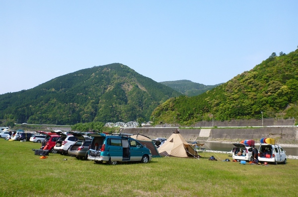 新緑の熊野川カヌーツーリング