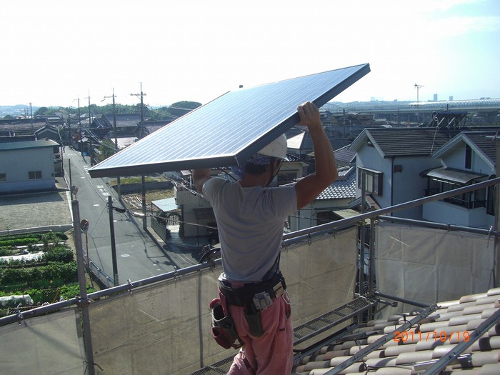 太陽の力でアレするアレ 施工2日目