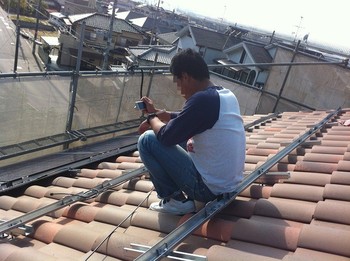 太陽の力でアレするアレ 施工2日目