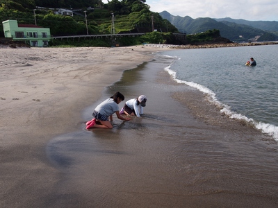 海水浴・・磯遊び・・～小土肥海水浴場～2013年8月3日