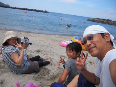 海水浴・・磯遊び・・～小土肥海水浴場～2013年8月3日