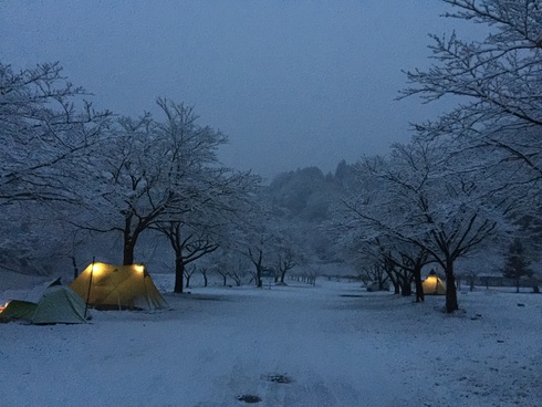 2015年1月29.30日 晴れのち雪でブチアガり！青野原オートキャンプ場