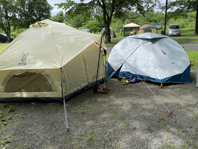 花火見に行ったキャンプ 日高沙流川オートキャンプ場 花火見に行ったキャンプ 日高沙流川オートキャンプ場