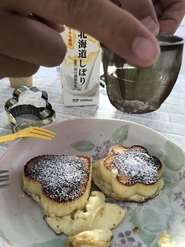 【失敗→成功!?】スキレットdeスフレ風パンケーキ 【失敗→成功!?】スキレットdeスフレ風パンケーキ