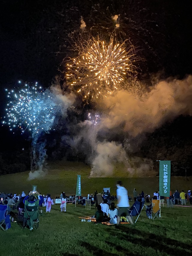 花火見に行ったキャンプ 日高沙流川オートキャンプ場 花火見に行ったキャンプ 日高沙流川オートキャンプ場