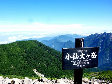 夏だから仙丈ヶ岳