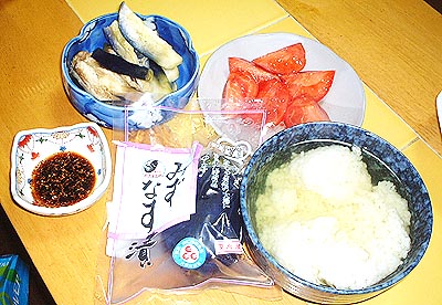 ♪今日も晩飯・あっさりと・・・