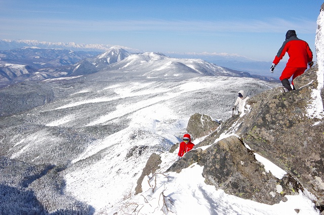 *冬の八ケ岳登山 天狗岳 * 黒百合-中山峠-天狗岳 *冬の八ケ岳登山 天狗岳 * 黒百合-中山峠-天狗岳