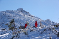 *冬の八ケ岳登山 天狗岳 * 黒百合-中山峠-天狗岳